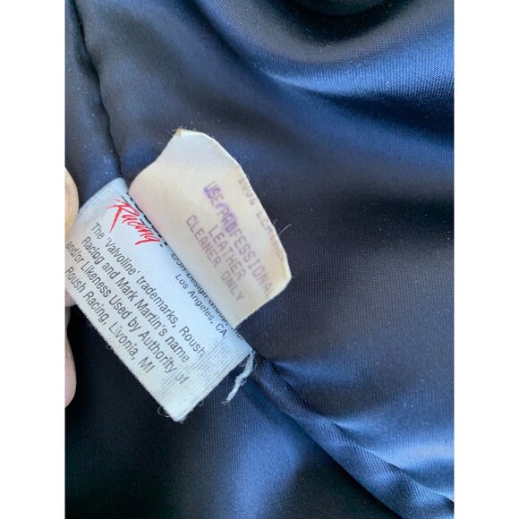 JH Design VTG Men's Jacket Roush Racing NASCAR Cummins Valvoline Large USA Made - Picture 14 of 16